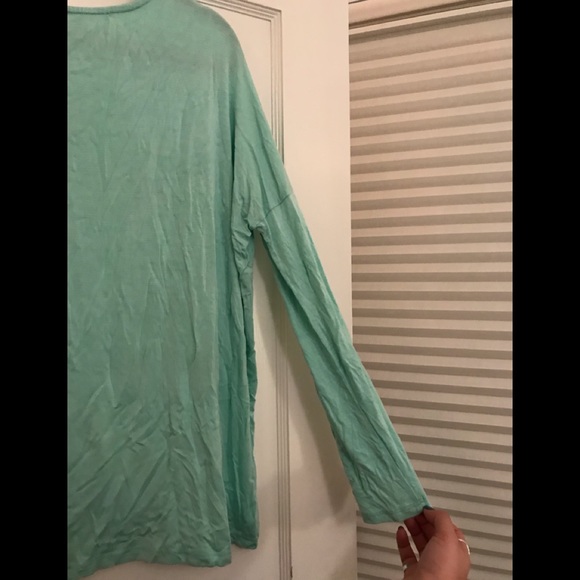🖤5/$20 Nasty Gal Turquoise Flowy Top - Picture 5 of 5